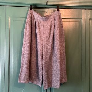 LEITH grey sweat wide leg crops